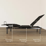 Foot Incline Up to 40 Degrees, Safe, Gentle Lowering, Head Incline Up to 60 Degrees