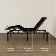 Foot Incline Up to 35 Degrees, Safe, Gentle Lowering, Head Incline Up to 64 Degrees