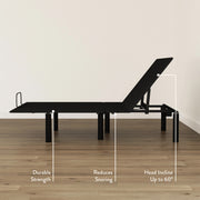 Durable Strength, Reduces Snoring, Head Incline Up to 60 Degrees