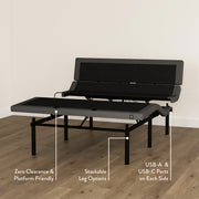 Zero Clearance & Platform Friendly, Stackable Leg Options, UUS-A & USB-C Ports on Each Side