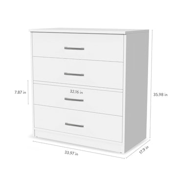 astounding artists dress to impress No Tools Quick Assembly Dresser, White