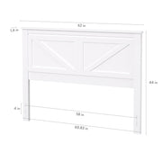 Dimensions: 62 in x 1.4 in x 44 in