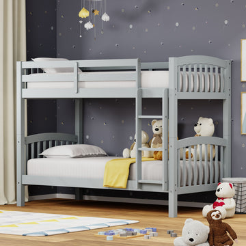 Arca Solid Wood Twin over Twin Bunk Bed