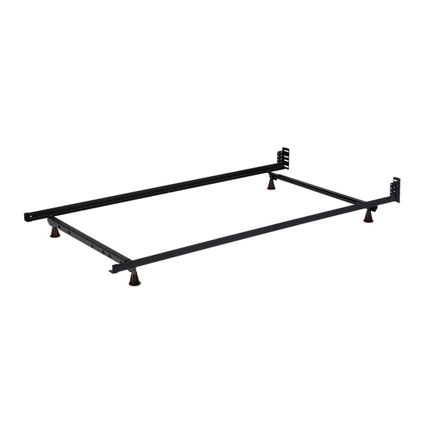 Deluxe Low Profile Steel Bed Frame with Glides